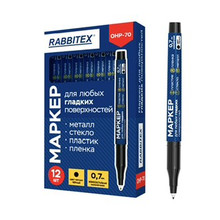 маркер RABBITEX д/любых гладк.поверх,ЧЕРНЫЙ.OHP-70.строит.,тонкий наконечник0,7 1/12 (152658)